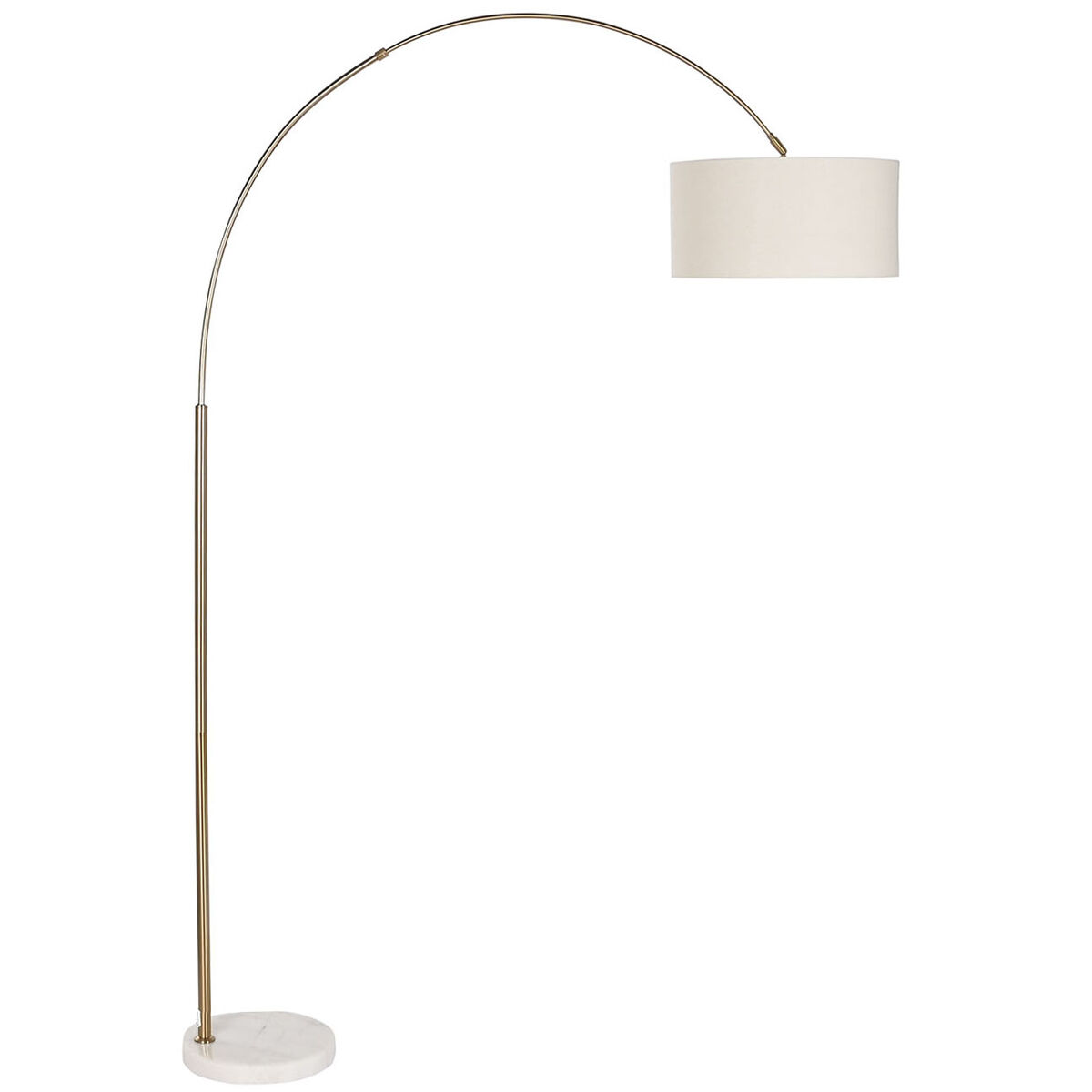 Lámpara de Pie Home ESPRIT Blanco Beige Dorado 126 x 40 x 193 cm