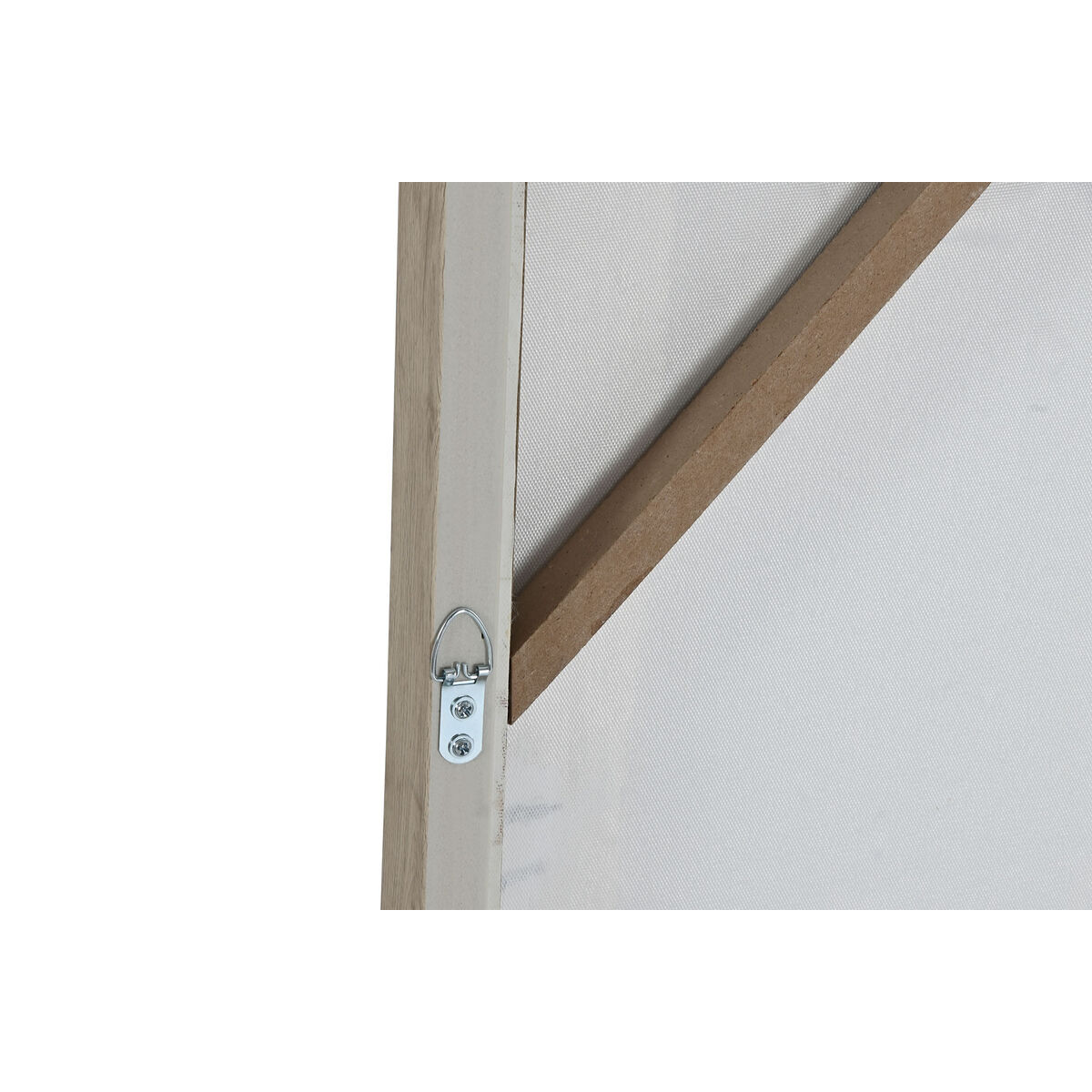 Cuadro Home ESPRIT Negro Beige Yute Poliestireno Abstracto Urbano 82 x 3,8 x 82 cm (2 Unidades)