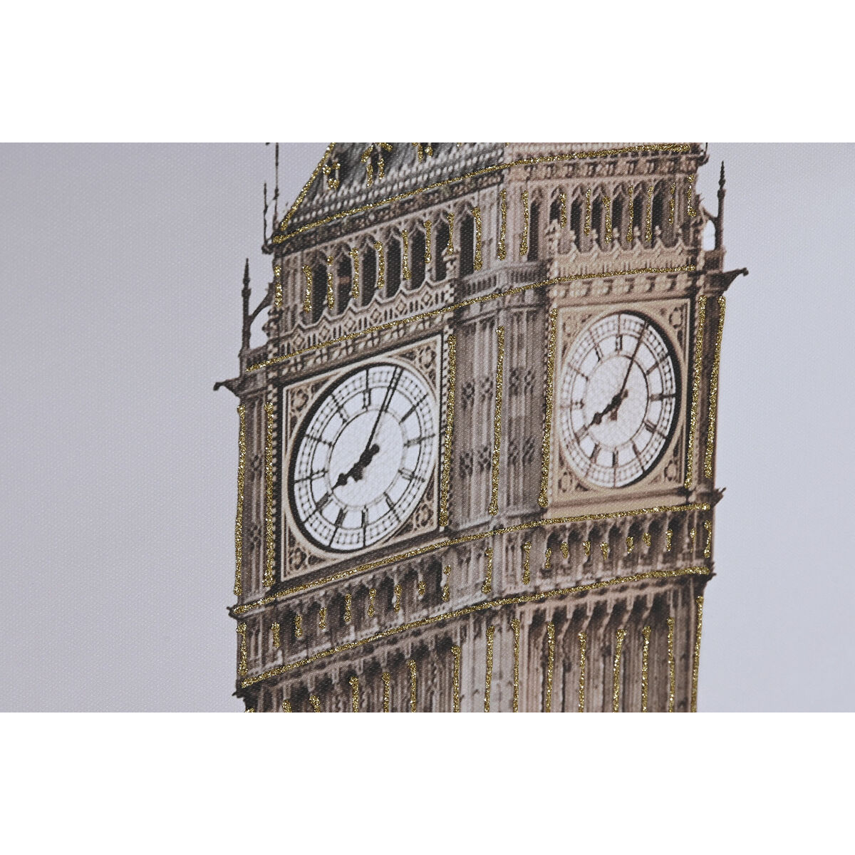 Lienzo Home ESPRIT Lienzo Purpurina 150 x 3 x 100 cm