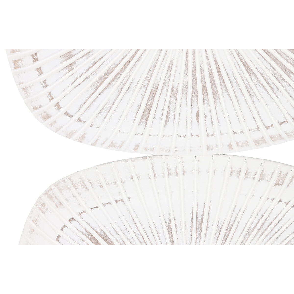 Decoración de Pared Home ESPRIT Blanco Moderno Acabado envejecido 89 x 2,5 x 89 cm