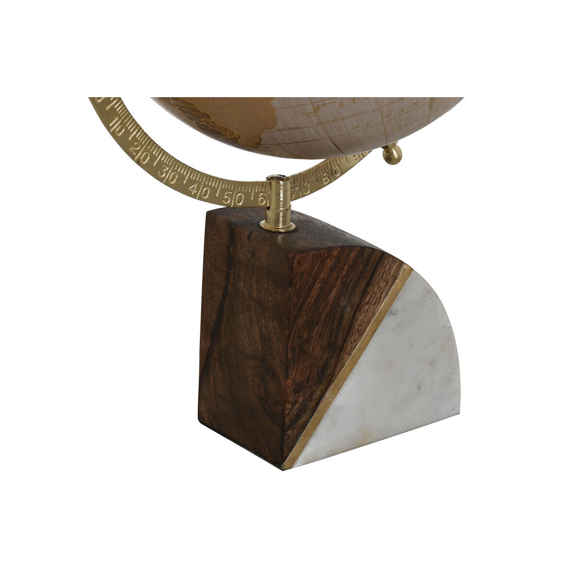 Globo Terraqueo Home ESPRIT Blanco Dorado Natural Rosa claro Vintage 20 x 20 x 37 cm