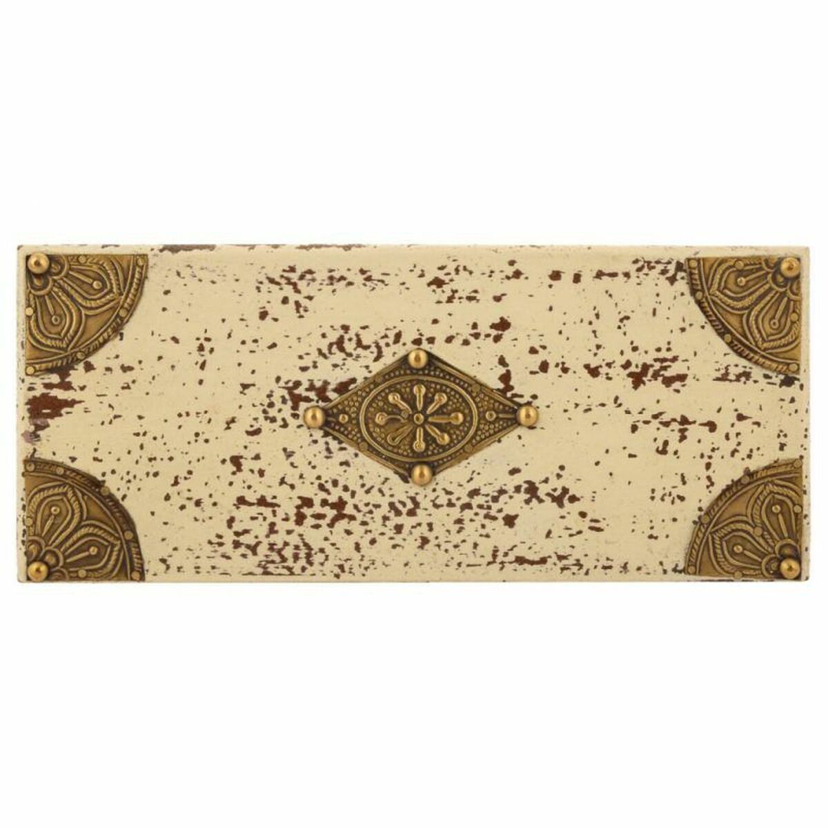 Caja-Joyero Alexandra House Living Crema Madera de mango 10 x 19 x 24 cm 5 cajones