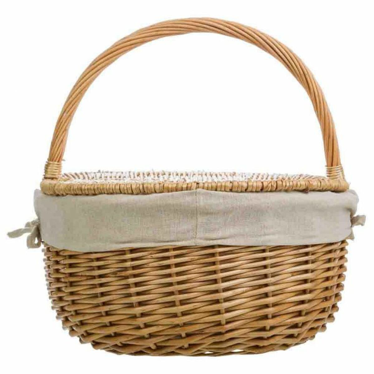 Cesta de Picnic Alexandra House Living Mimbre Madera de sauce 37 x 40 x 48 cm Natural