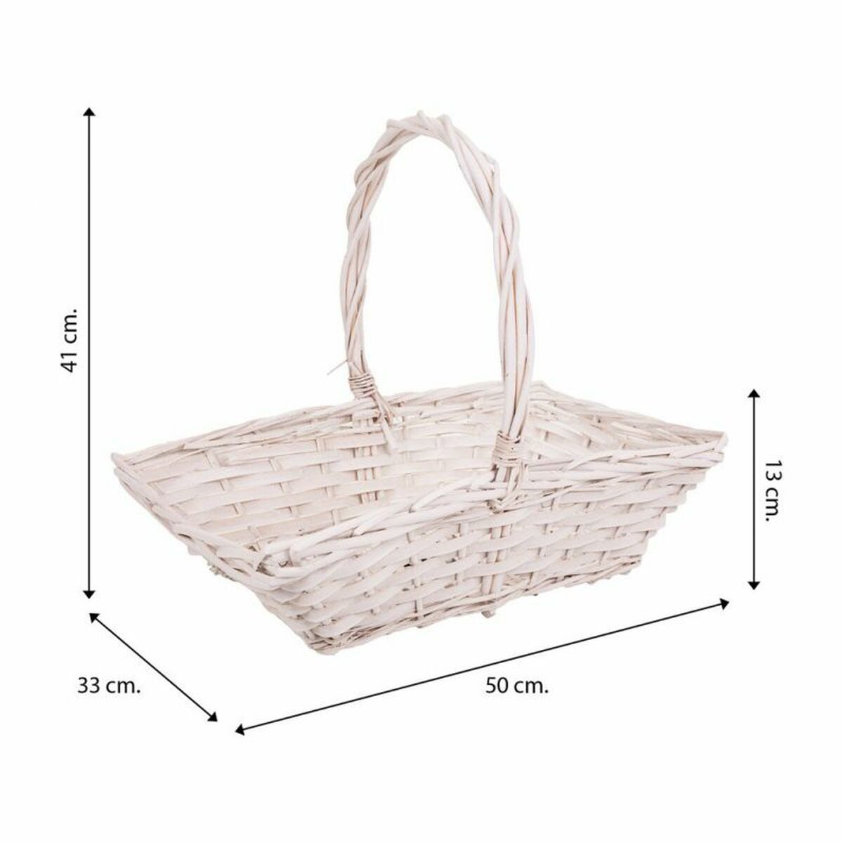 Juego de Cestas Alexandra House Living Mimbre Madera de sauce 3 Piezas