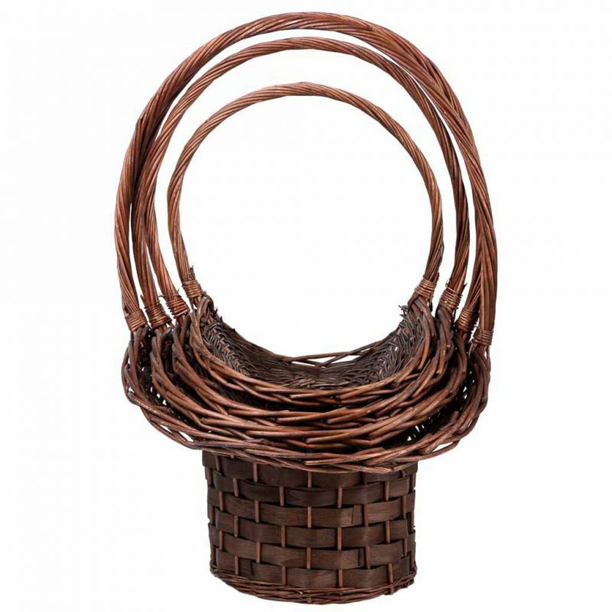 Juego de Cestas Alexandra House Living Mimbre Madera de sauce 4 Piezas