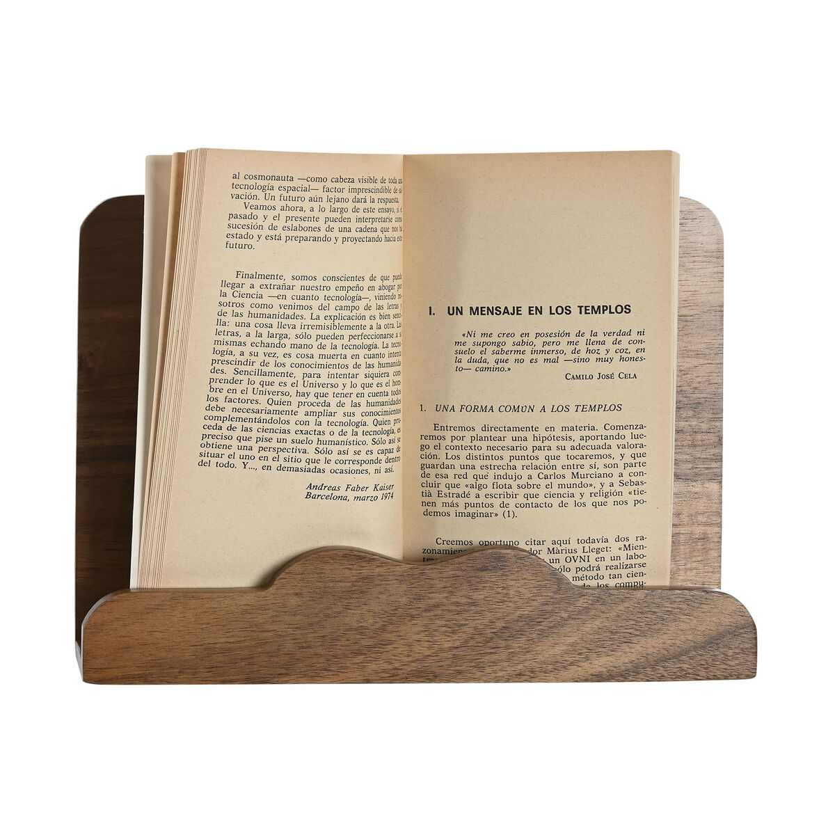 Atril Home ESPRIT Madera de acacia 25 x 19 x 5 cm