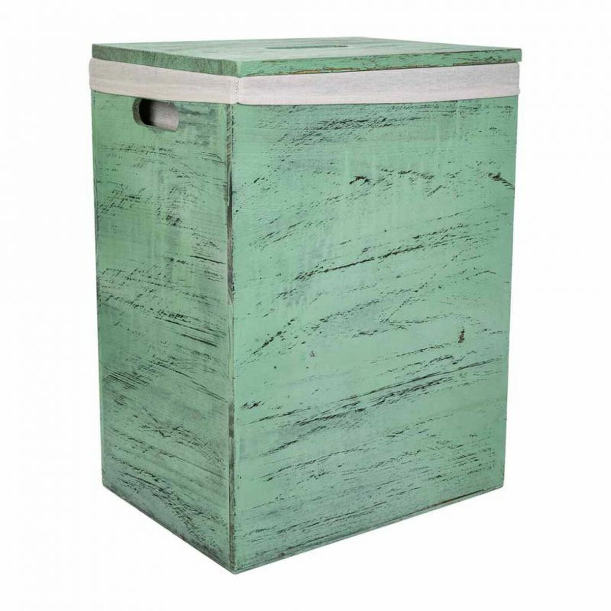 Cesto para la Ropa Sucia Alexandra House Living Verde Madera de Paulonia 30 x 54 x 40 cm 34 x 26 x 47 cm 2 Piezas