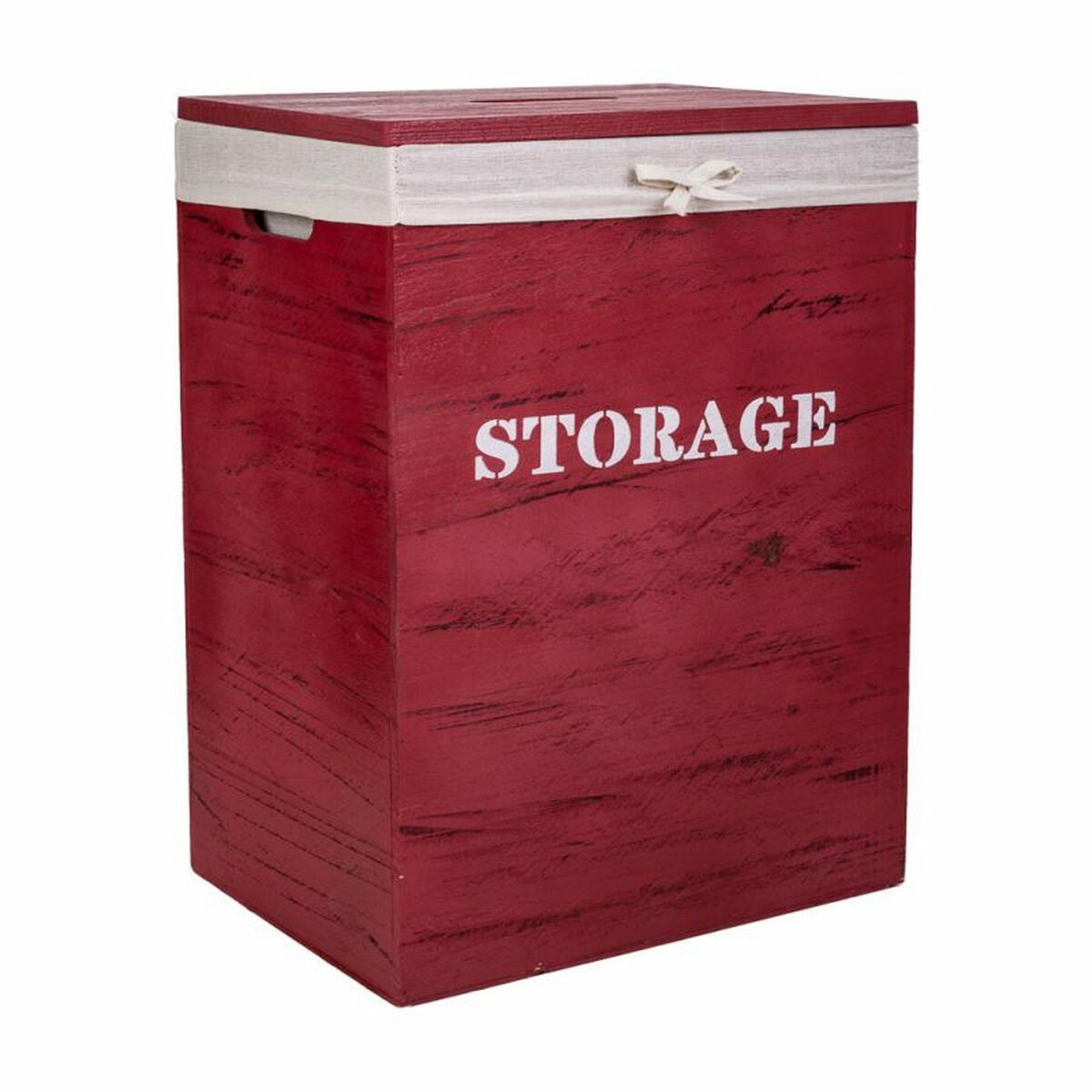 Cesto para la Ropa Sucia Alexandra House Living Rojo Madera de Paulonia 30 x 54 x 40 cm 34 x 26 x 47 cm 2 Piezas