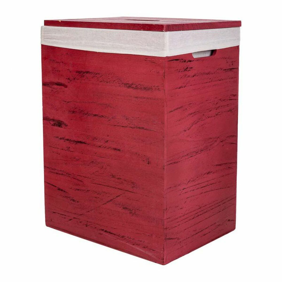 Cesto para la Ropa Sucia Alexandra House Living Rojo Madera de Paulonia 30 x 54 x 40 cm 34 x 26 x 47 cm 2 Piezas