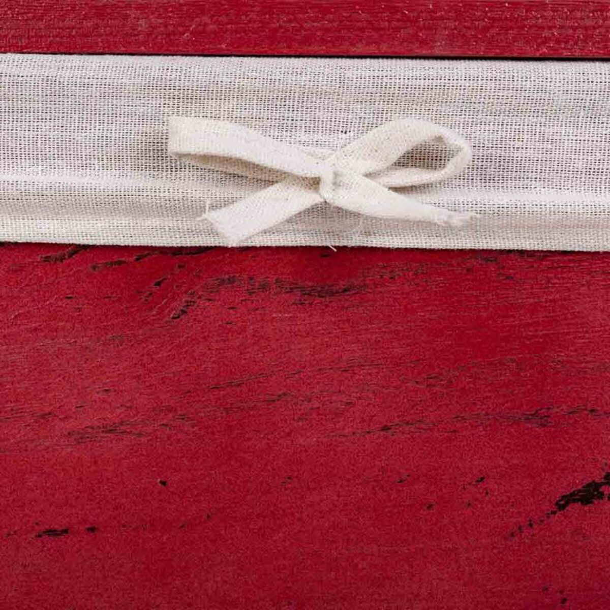 Cesto para la Ropa Sucia Alexandra House Living Rojo Madera de Paulonia 30 x 54 x 40 cm 34 x 26 x 47 cm 2 Piezas