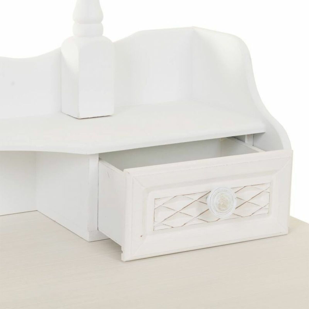 Tocador Alexandra House Living Blanco Crema 40 x 140 x 75 cm