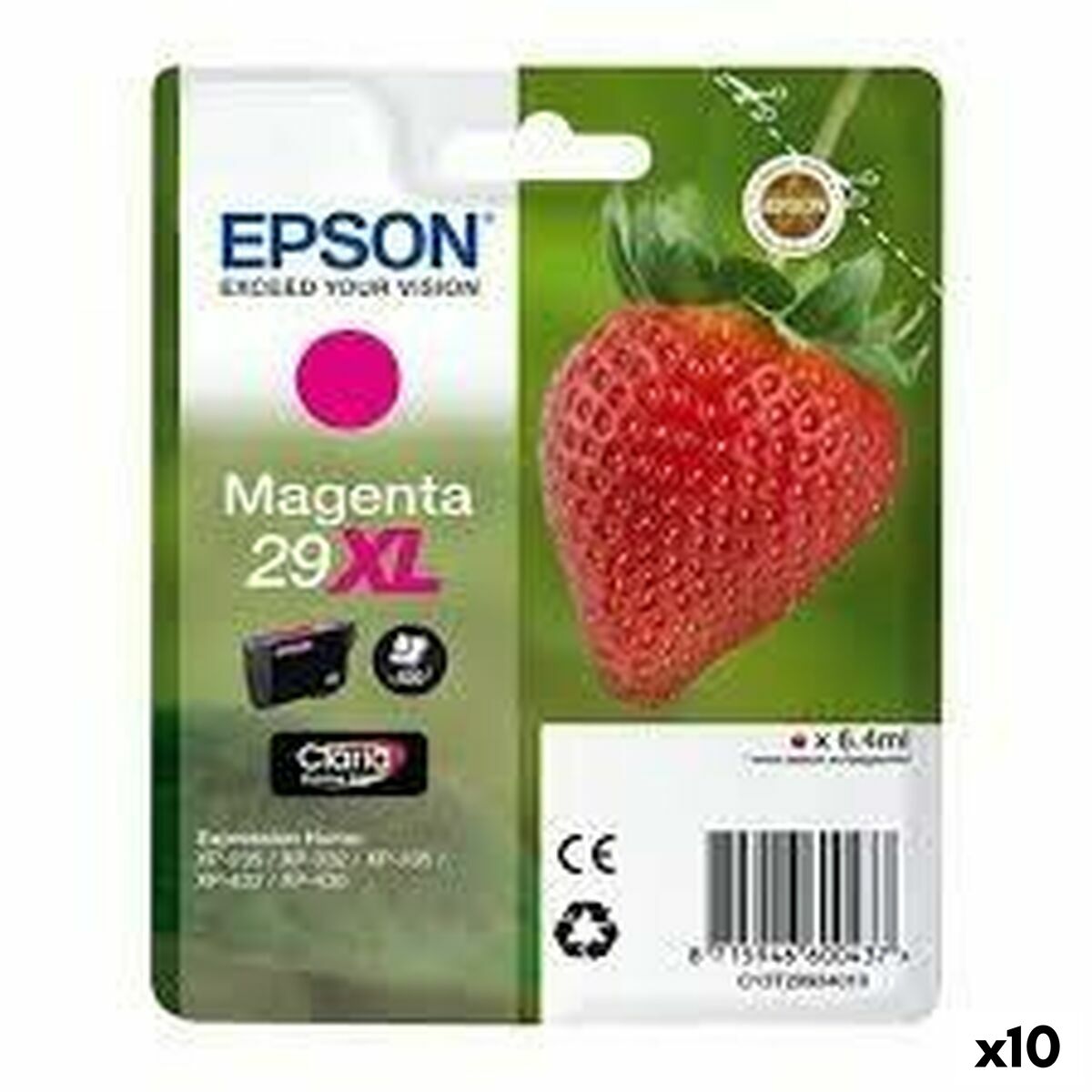 Cartucho de Tinta Original Epson 29 XL Magenta (10 Unidades)