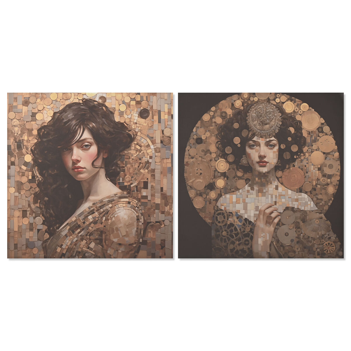 Lienzo Home ESPRIT Lienzo 120 x 3 x 120 cm