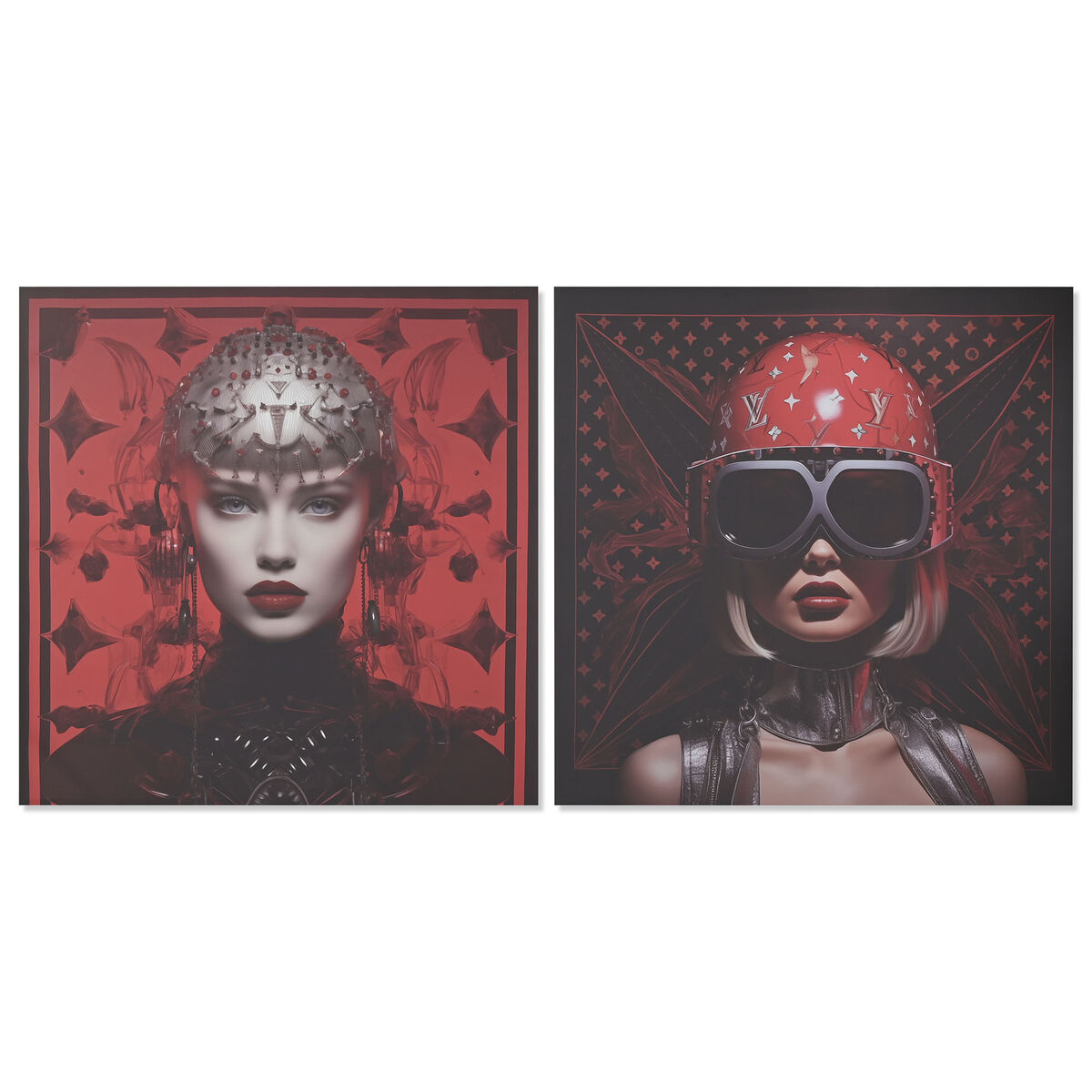 Lienzo Home ESPRIT Lienzo 120 x 3 x 120 cm