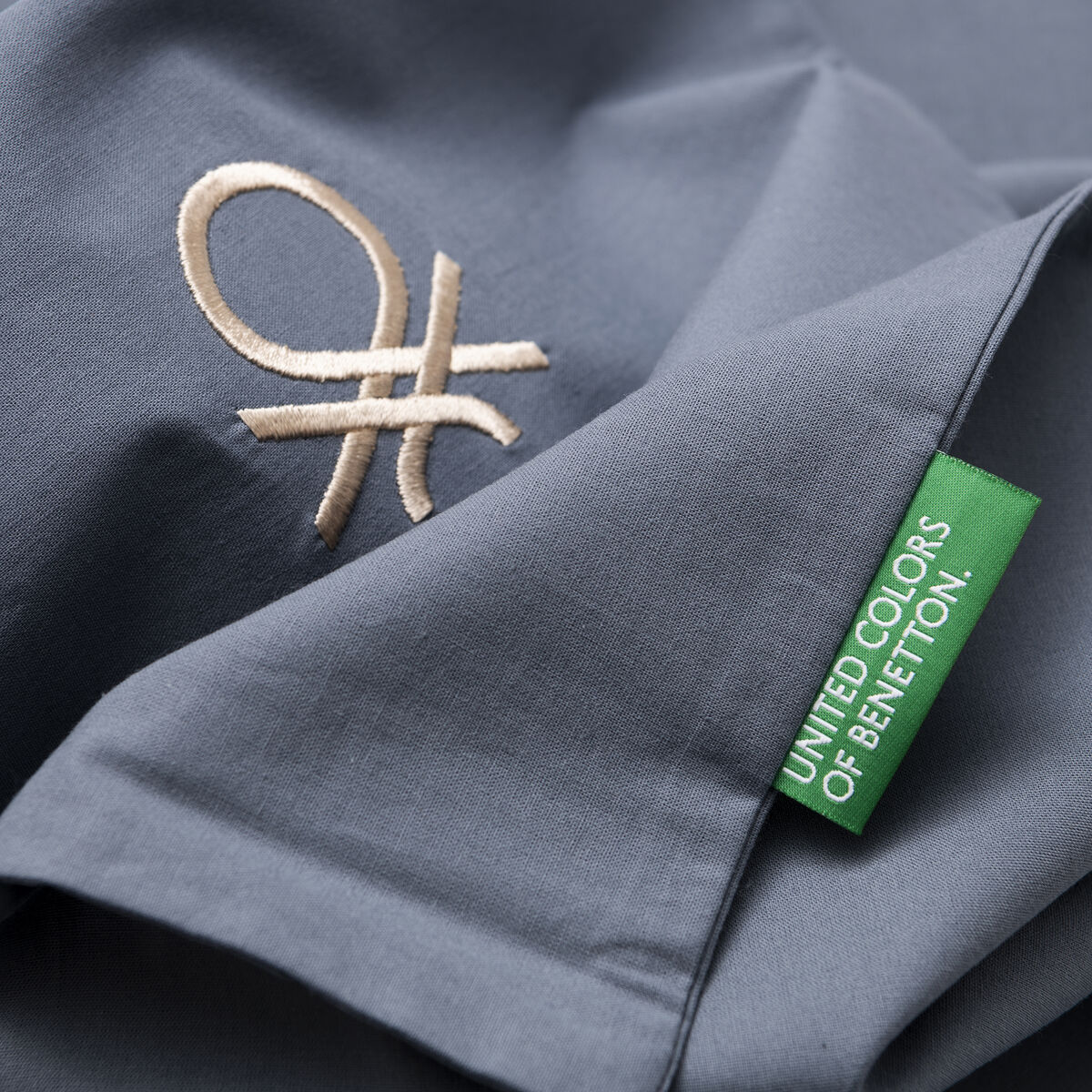 Juego de funda nórdica Benetton TEVERE Azul oscuro 150 x 240 cm 2 Piezas