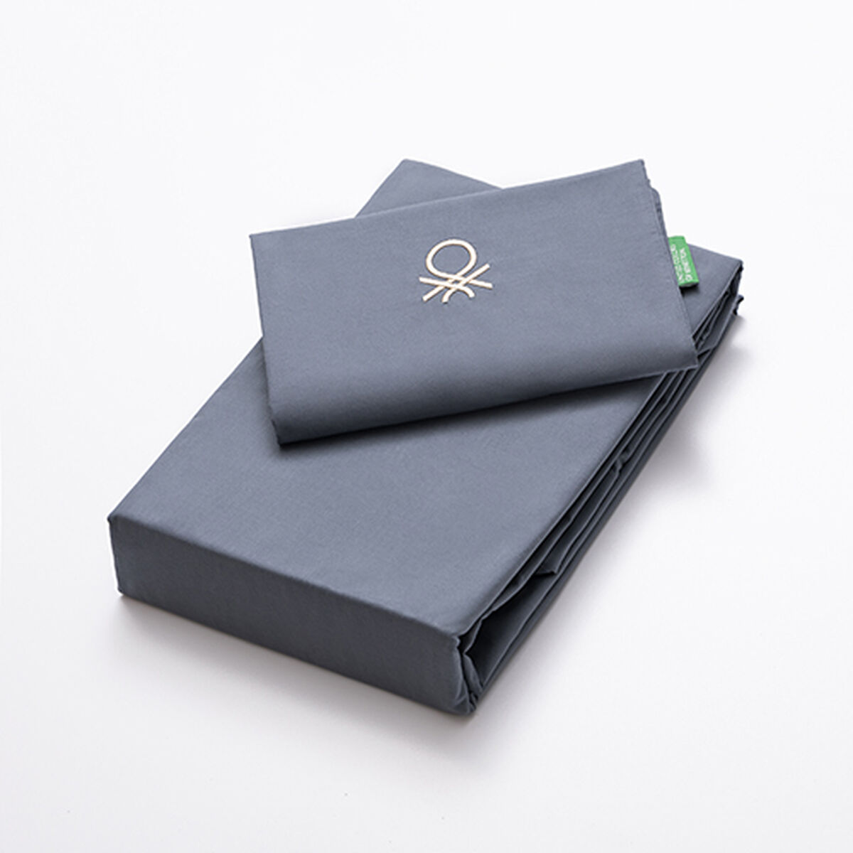 Juego de funda nórdica Benetton TEVERE Azul oscuro 150 x 240 cm 2 Piezas