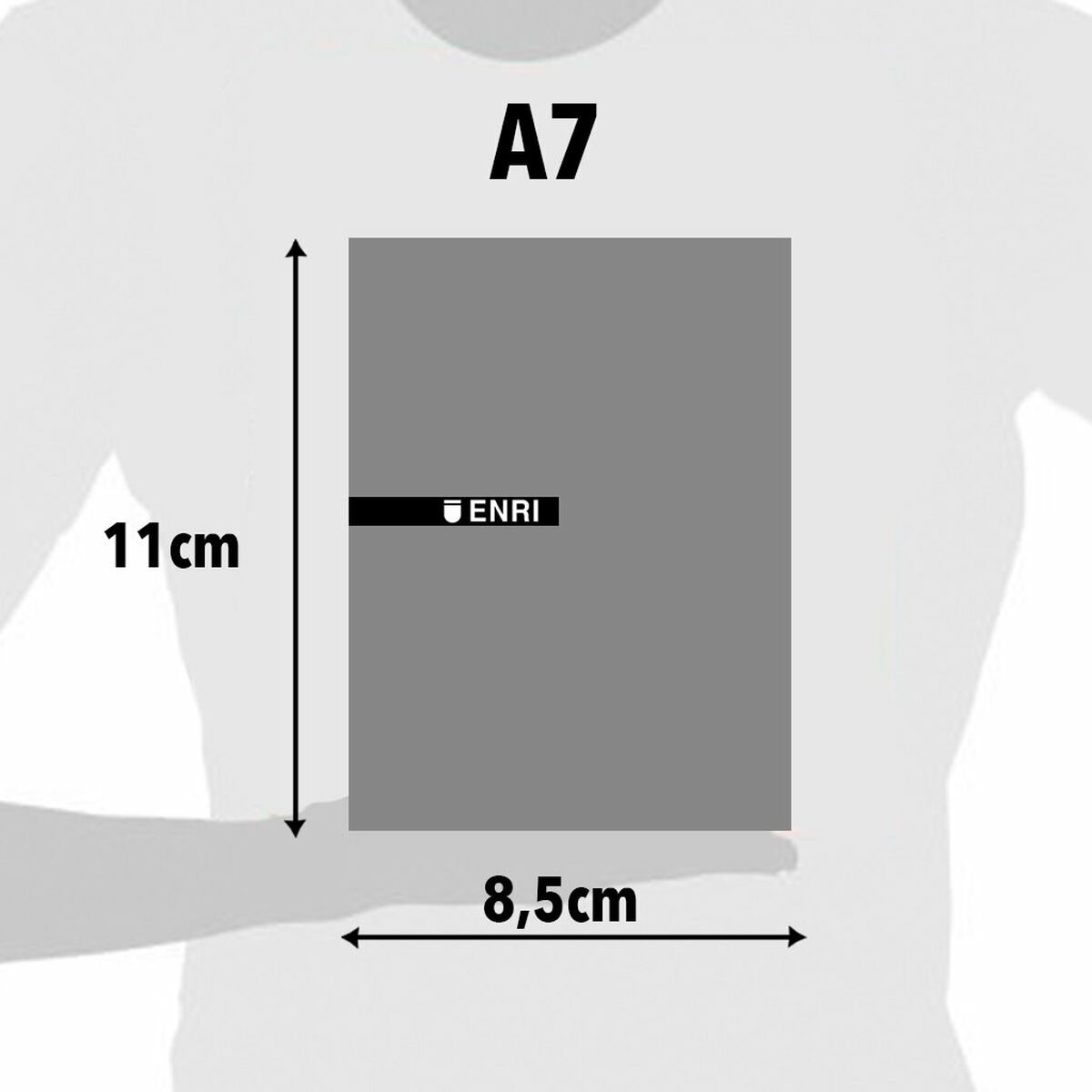 Bloc de Notas ENRI Rojo A7 80 Hojas 4 mm (10 Unidades)