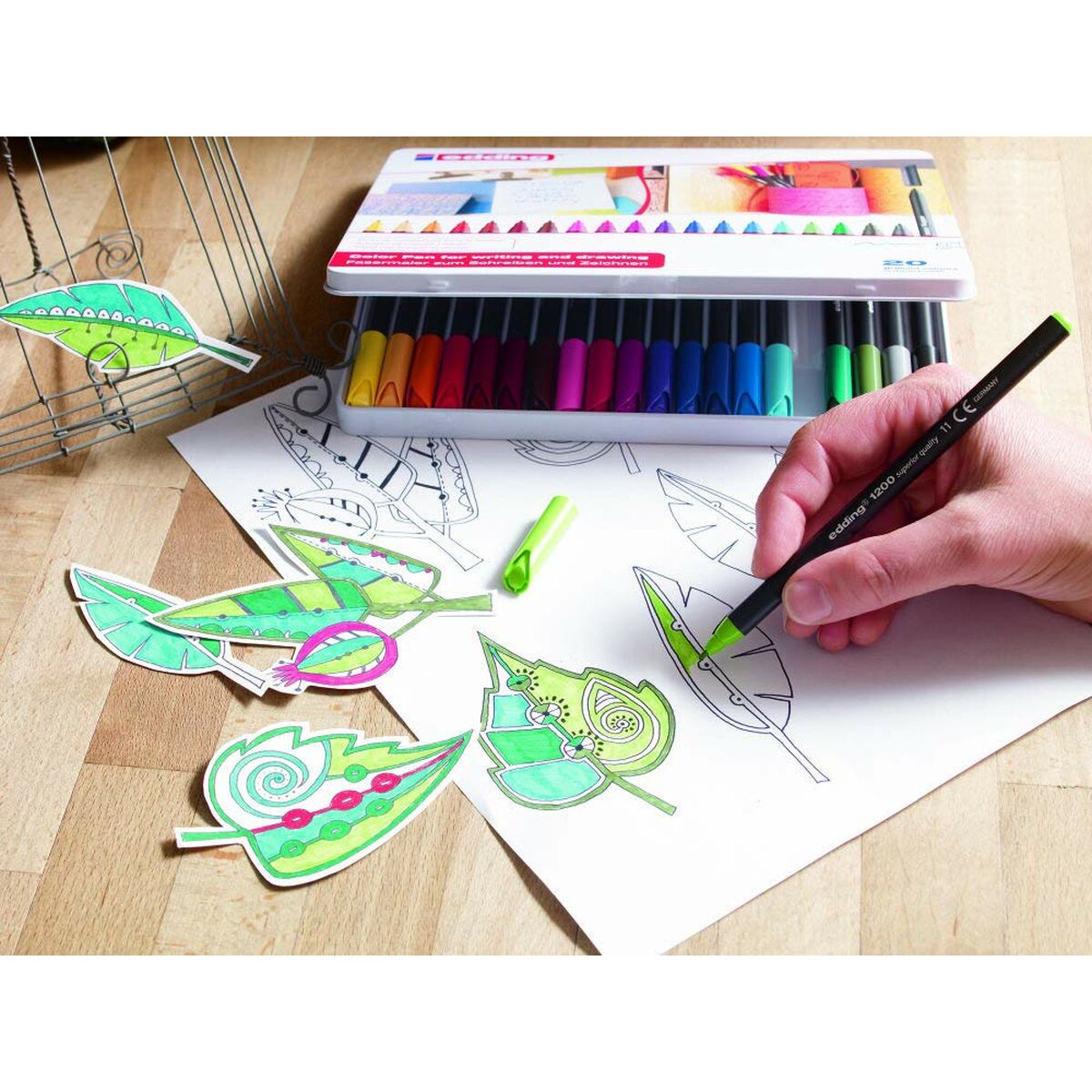 Rotuladores Edding 1200 Naranja claro (5 Unidades)