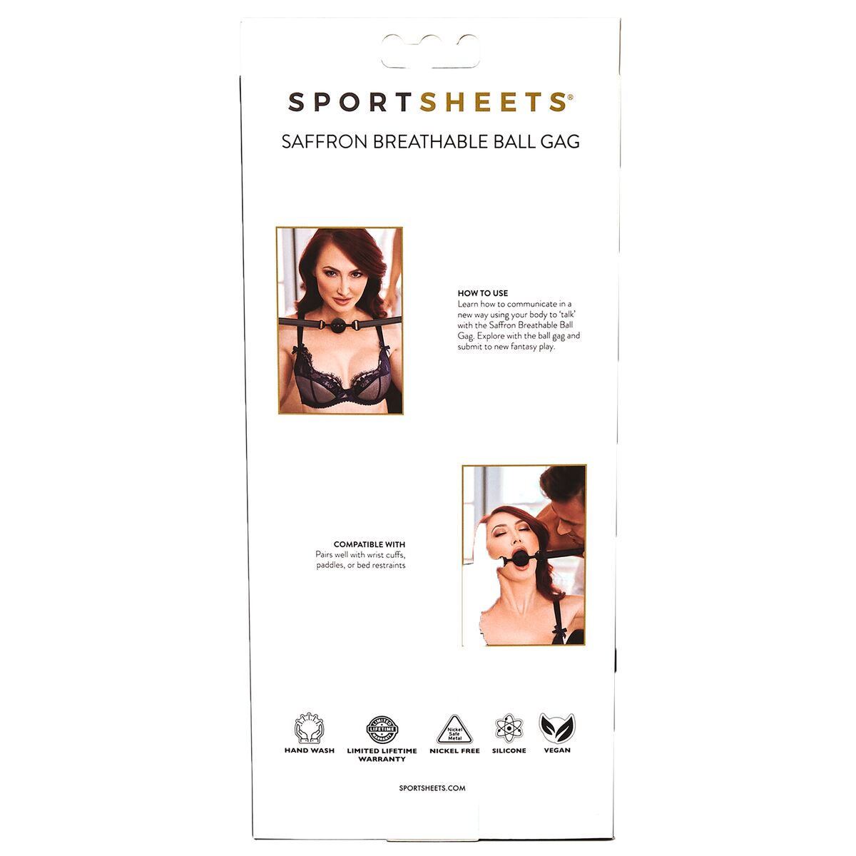 Mordaza Saffron Sportsheets 80035