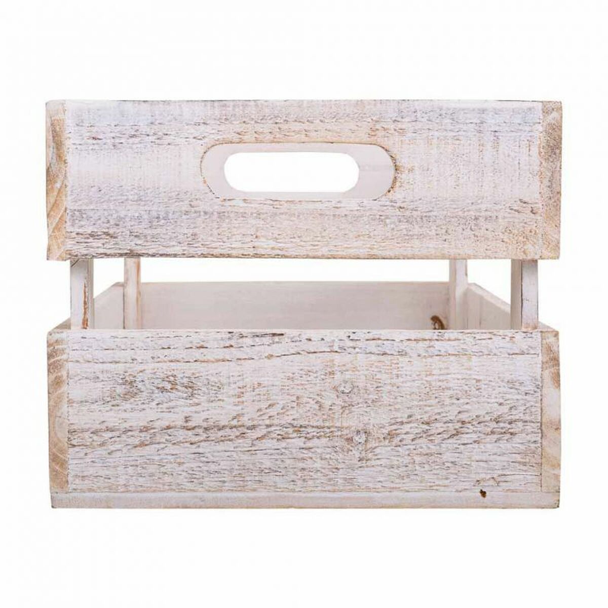 Cajas de almacenamiento Alexandra House Living CARGO Blanco Madera de abeto 24 x 19 x 38 cm 33 x 20 x 18 cm 28 x 15,5 x 17 cm 3 