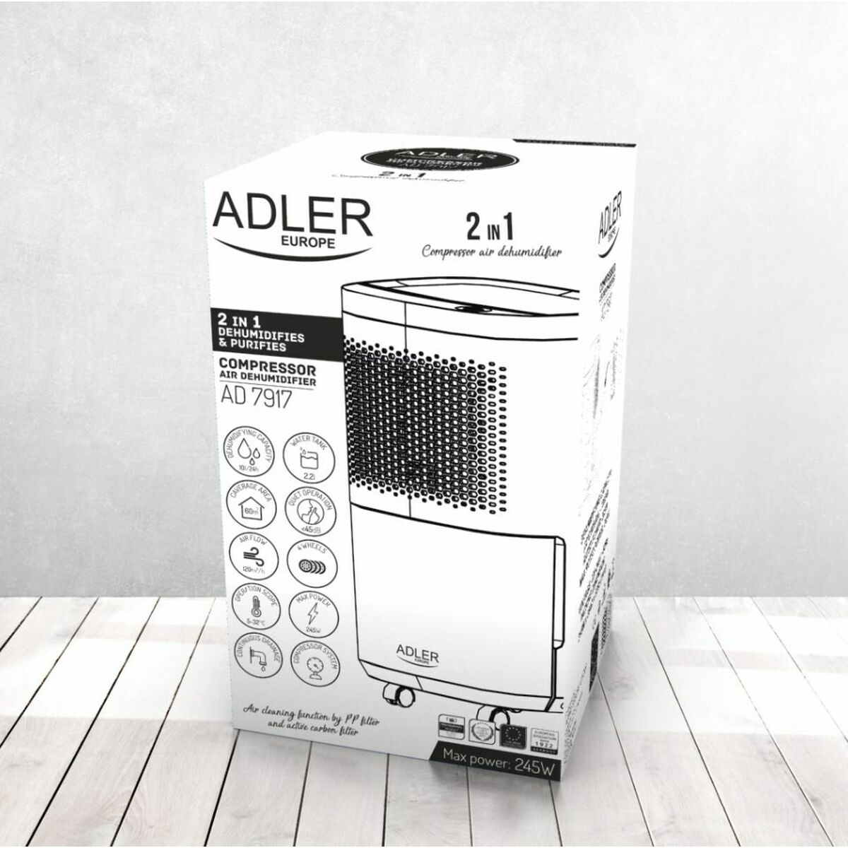 Deshumidificador Adler AD 7917 200 W 2,2 L