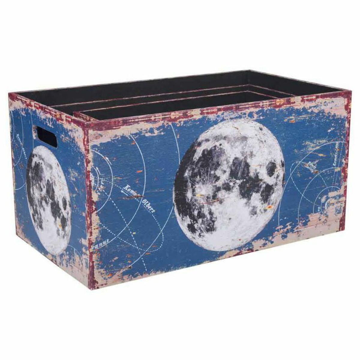 Caja de Almacenaje Alexandra House Living Lienzo Madera MDF 28 x 24 x 48 cm 42 x 24 x 21 cm 36 x 20 x 18 cm 3 Piezas