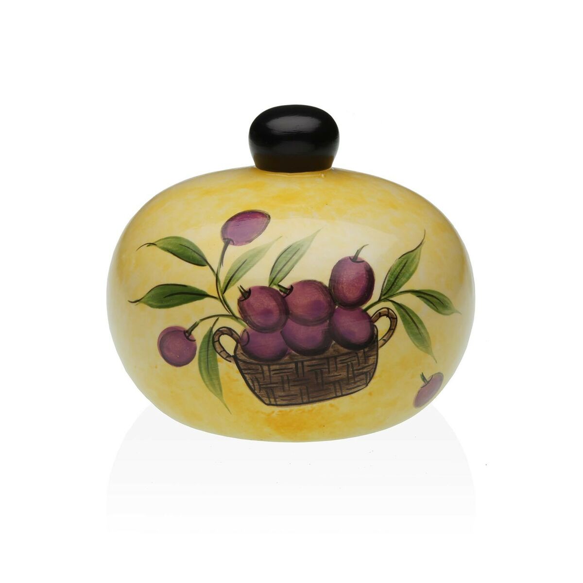 Portaestropajos para Fregadero Versa Cerámica Dolomita 11 x 10 x 11,5 cm Oliva