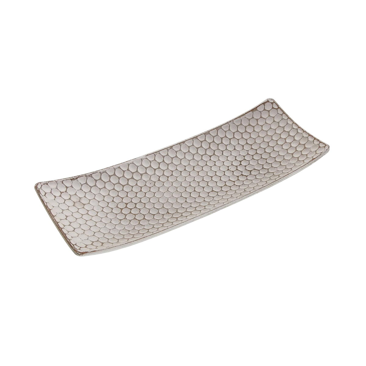 Centro de Mesa Versa Blanco Madera MDF 13 x 3 x 34 cm