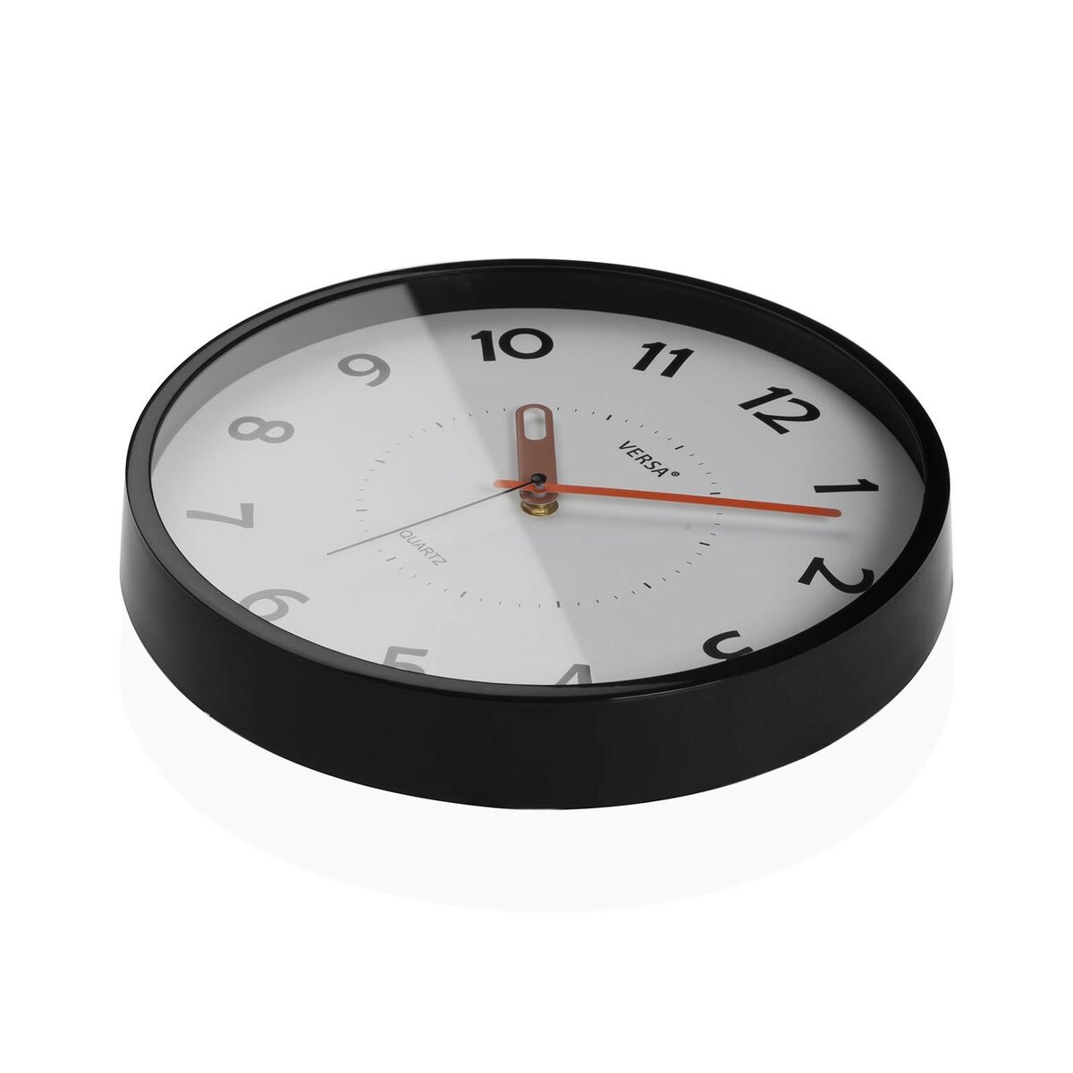 Reloj de Pared Versa Negro Plástico 4 x 30 x 30 cm