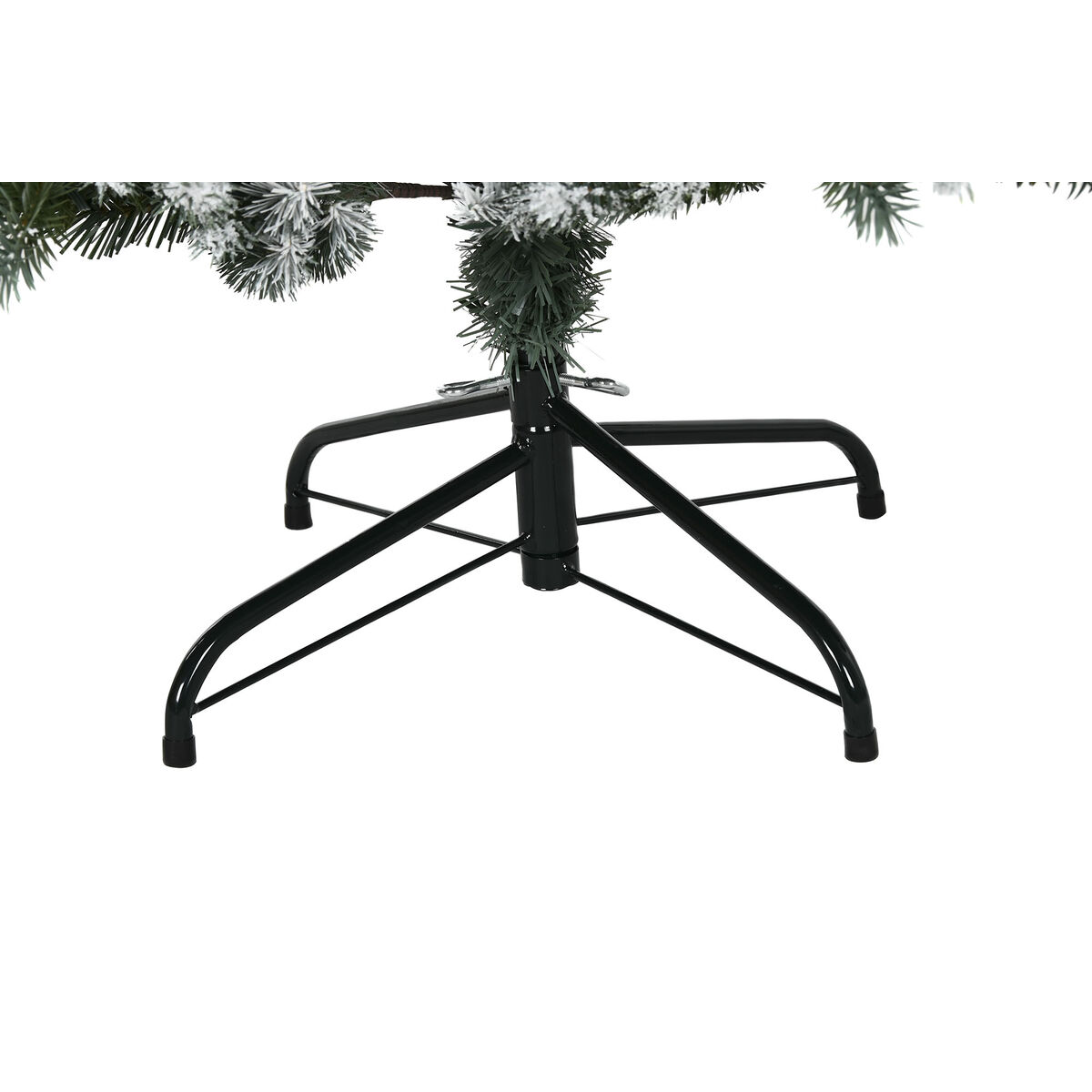 Árbol de Navidad Home ESPRIT Verde Metal Polietileno Nevado 110 x 110 x 150 cm