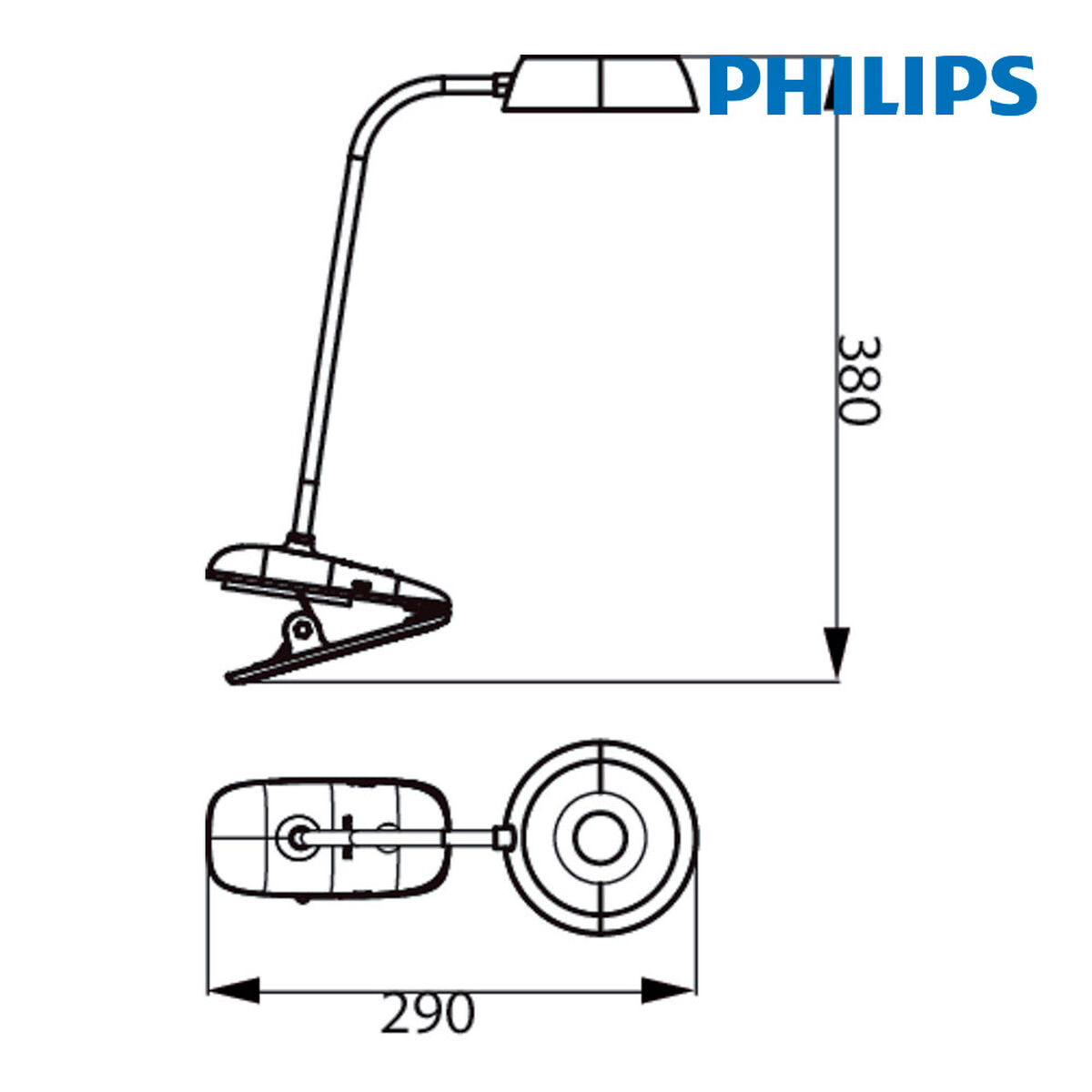Lámpara de mesa Philips Lámpara de mesa Blanco Metal 3 W