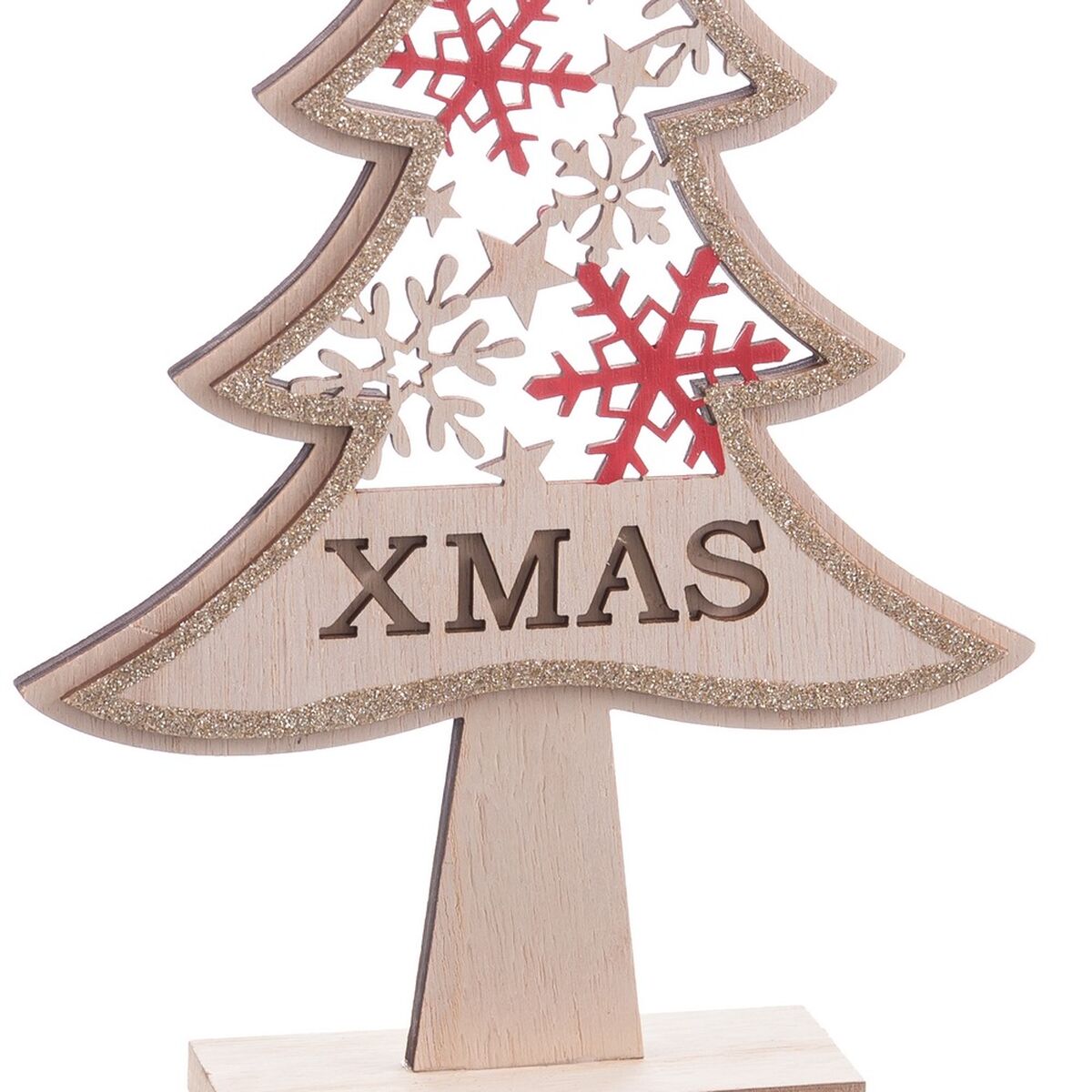 Árbol de Navidad Multicolor Madera 17,4 X 4 X 31 CM