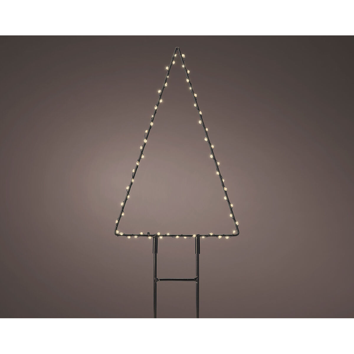 Decoración luminosa Lumineo Árbol de Navidad 18 x 27 cm Metal Estaca MicroLED