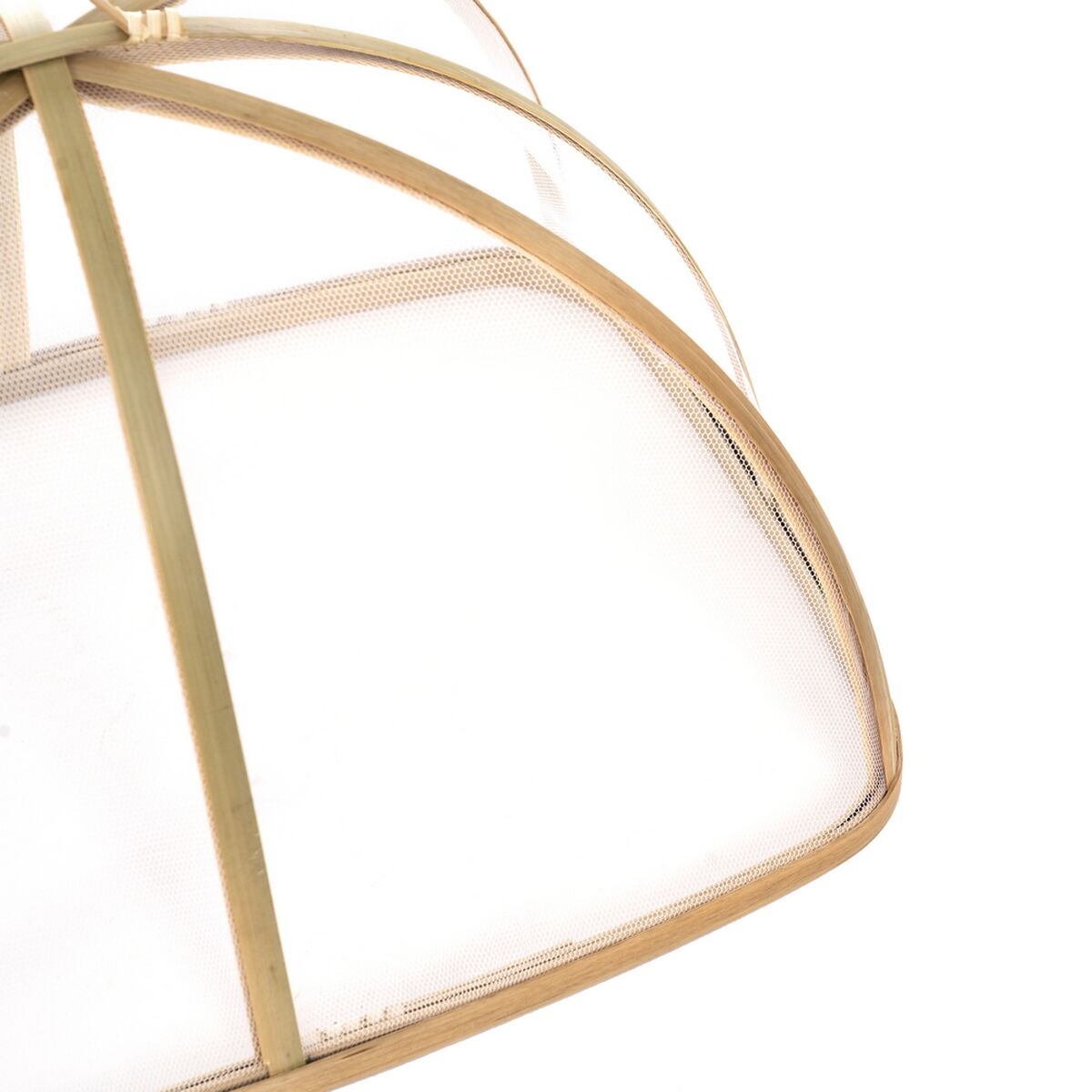 Cubreplatos Poliéster Bambú 35 x 27 x 22 cm