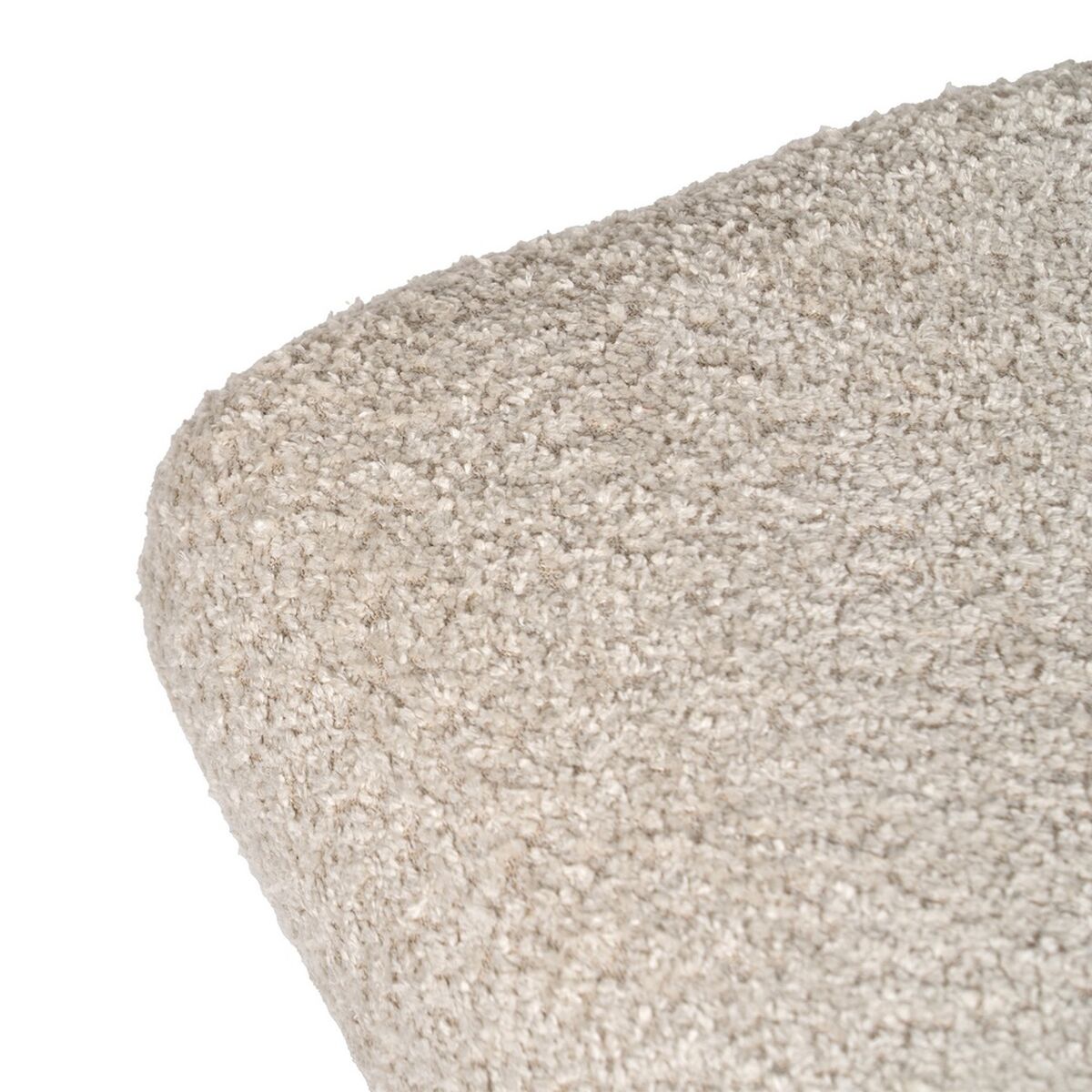 Banqueta Beige Natural Poliéster Madera de pino 53 x 38 x 41 cm