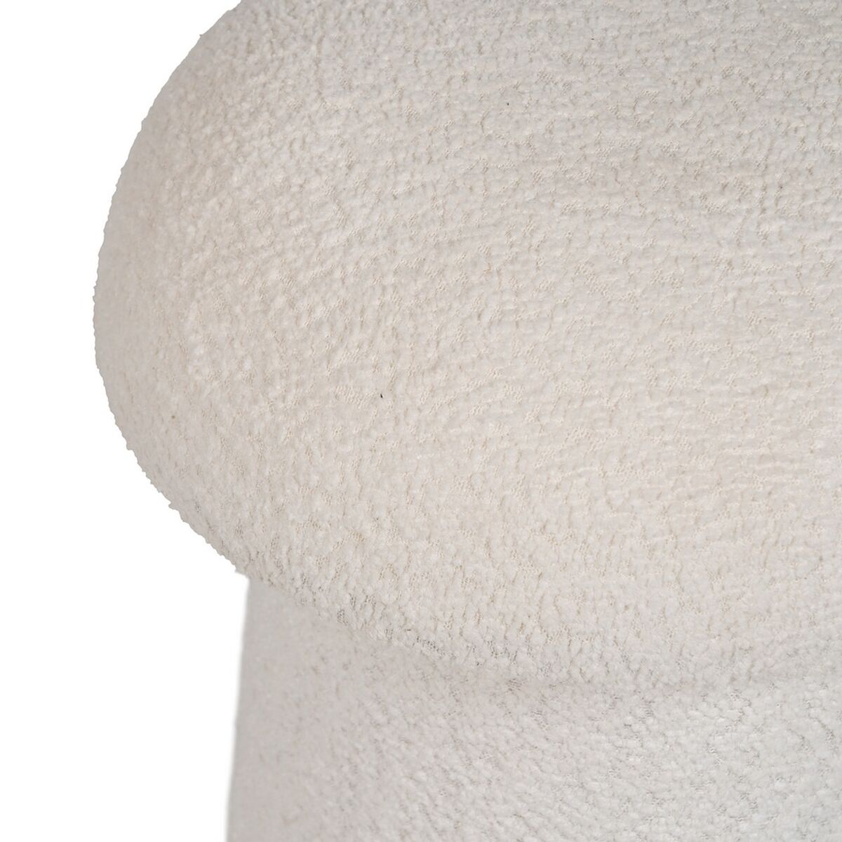 Puff Blanco Madera MDF 35 x 35 x 42 cm