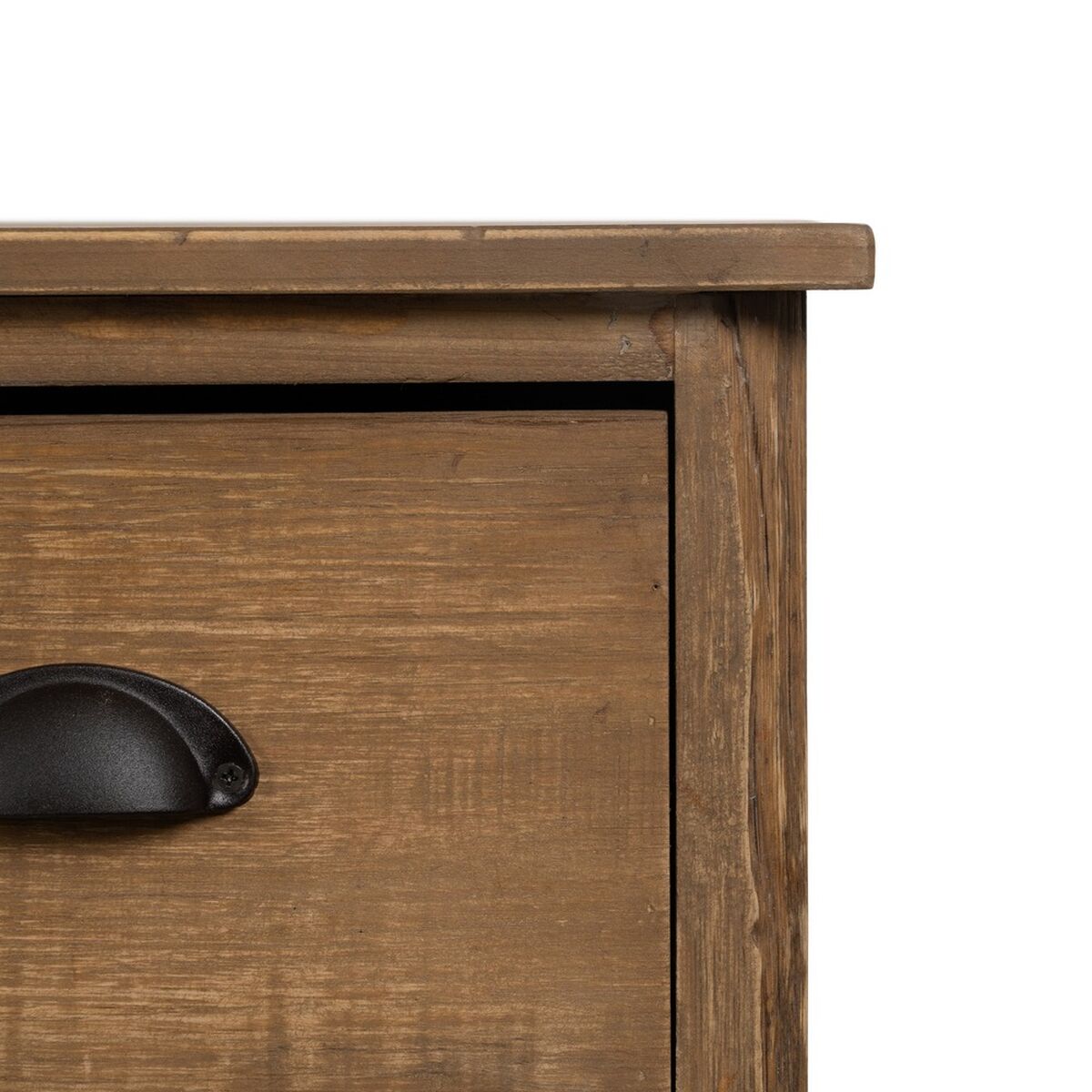 Vitrina con Doble Puerta de Cristal Natural Cristal Madera de abeto 64 x 37 x 92,5 cm