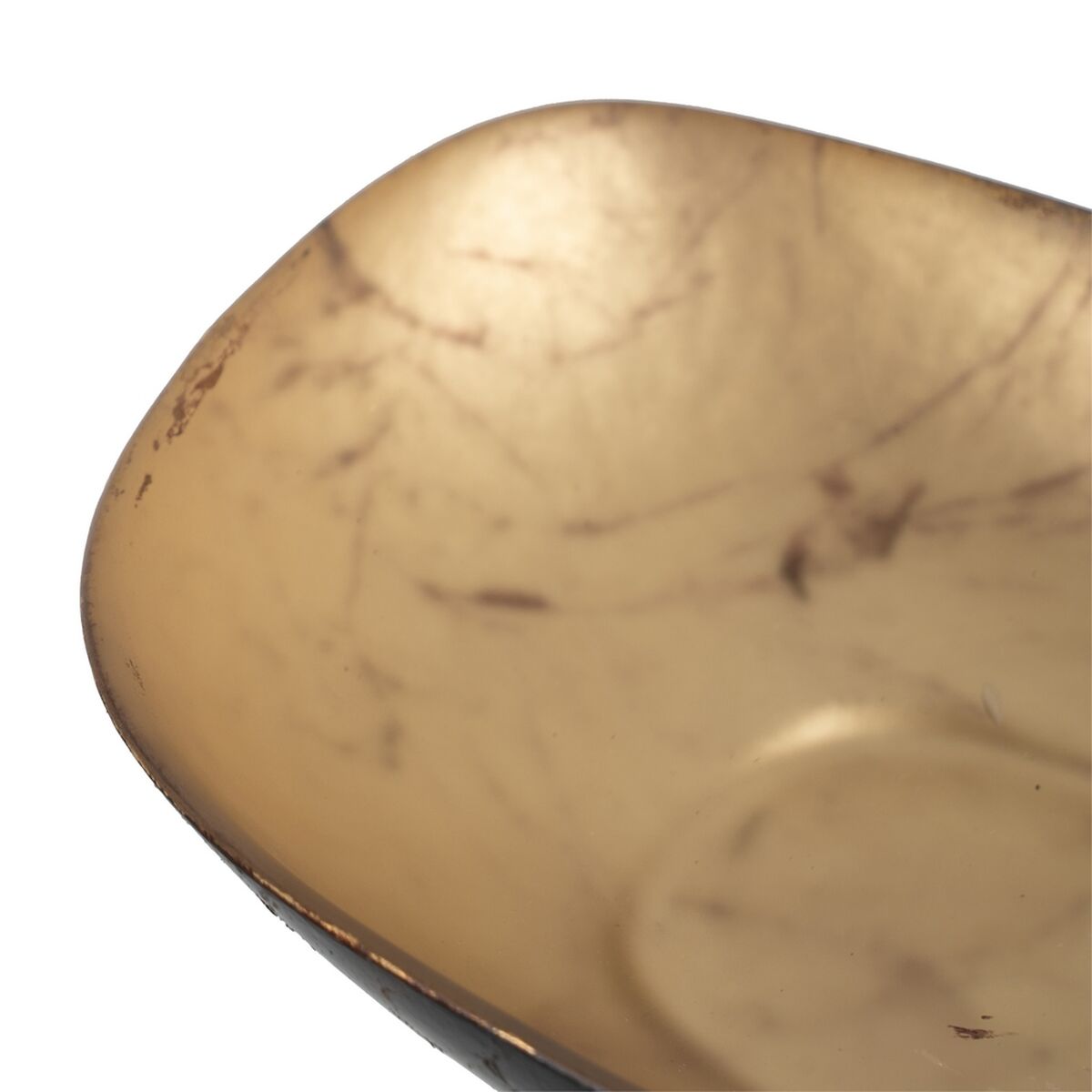 Ensaladera Marrón Negro Cristal 10 x 15,5 x 4 cm