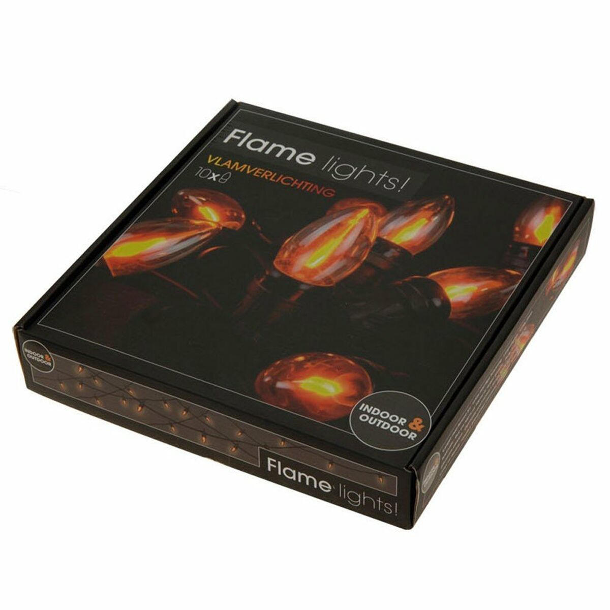 Guirnalda de Luces LED Lifetime 5,1 m 1,5 m Negro Efecto llama