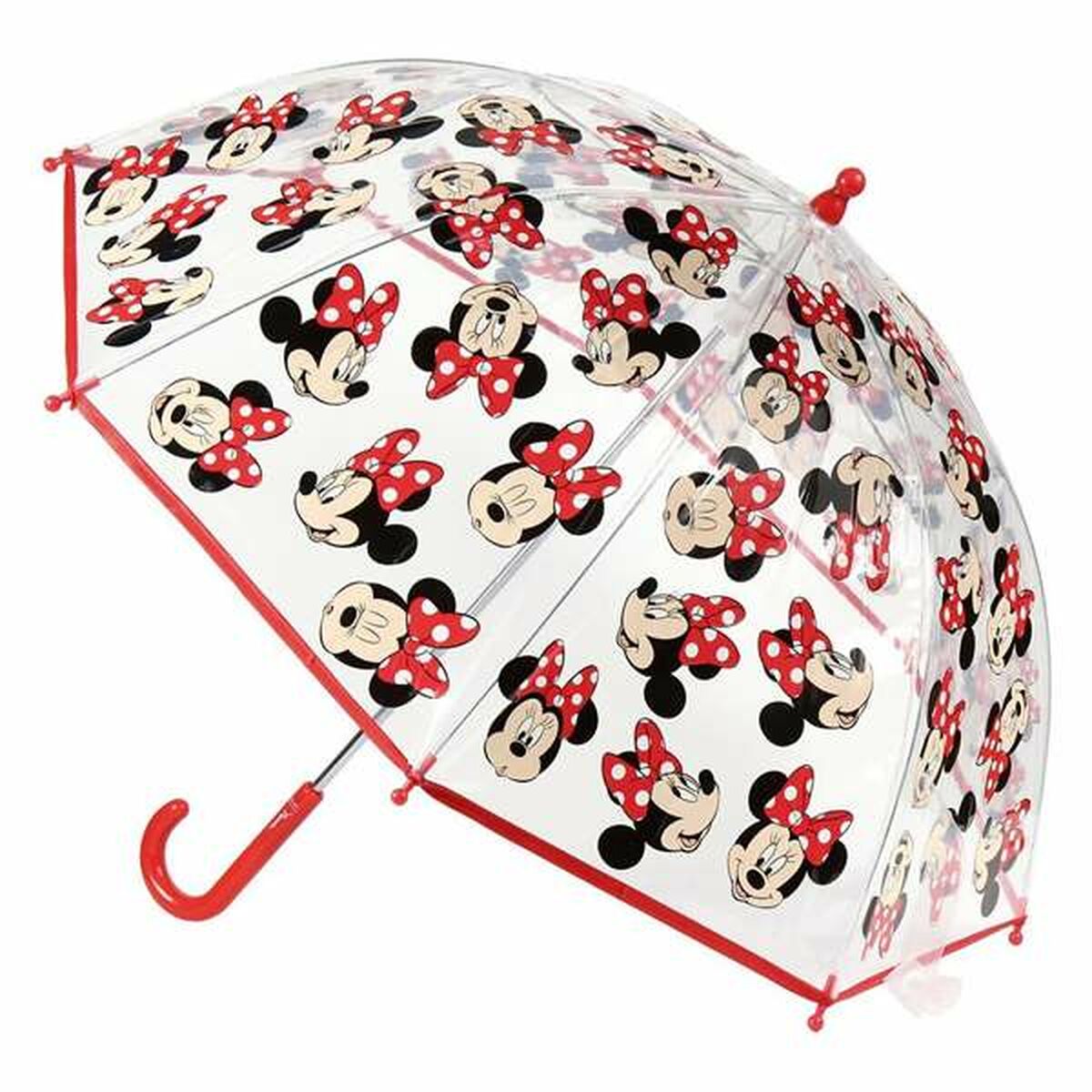 Paraguas Burbuja Minnie Mouse 2400-0512 Rojo 100 % POE 45 cm