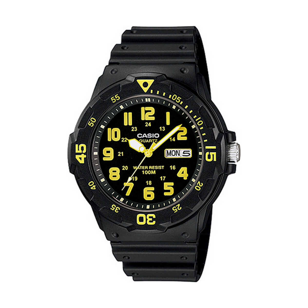 Reloj Hombre Casio DIVER 100M Amarillo Negro (Ø 44,5 mm)
