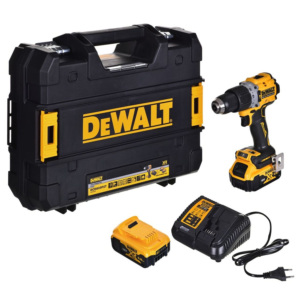 Atornillador eléctrico Dewalt DCD805P2T 90 nm