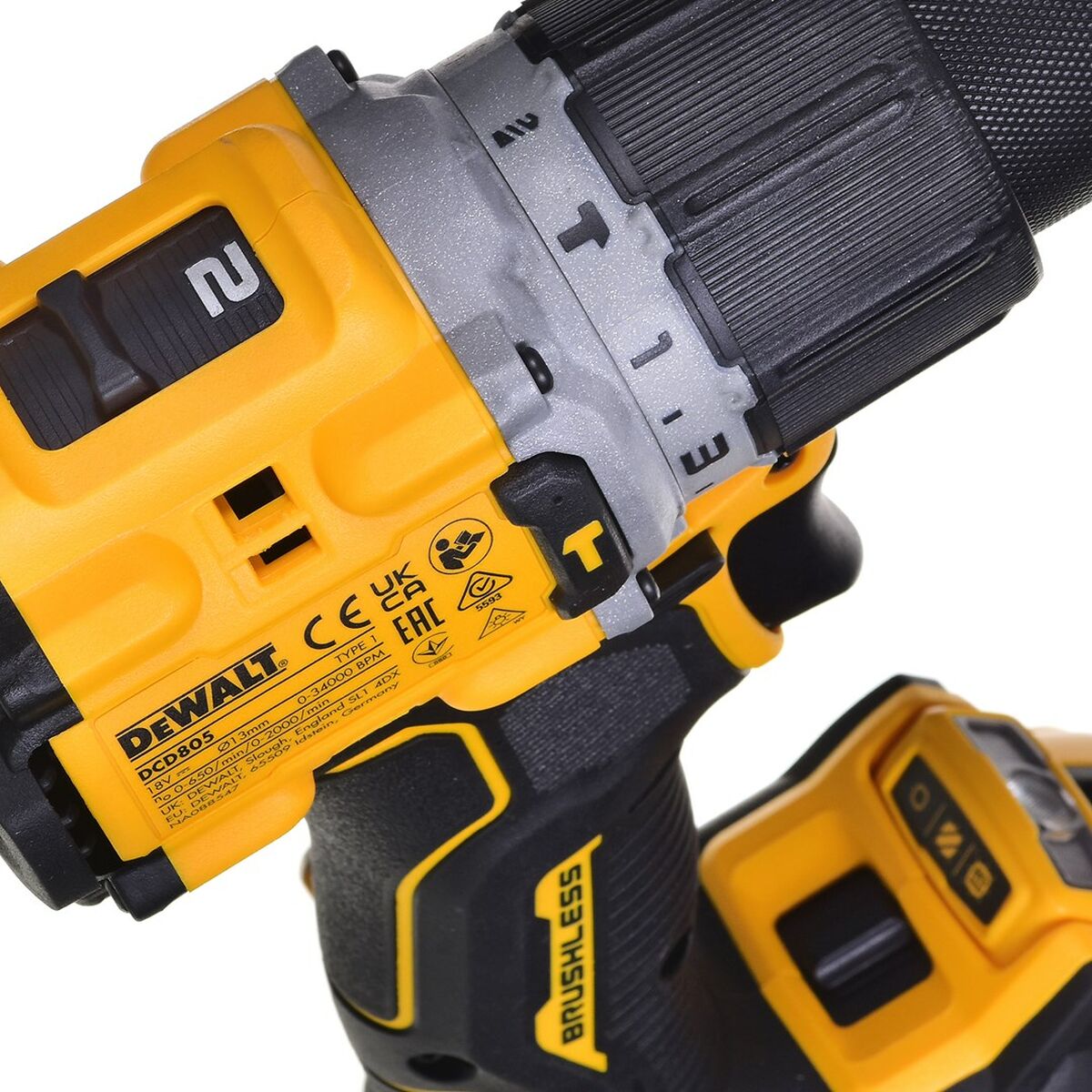 Atornillador eléctrico Dewalt DCD805P2T 90 nm